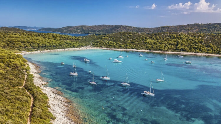 Beach / Sandy Beach Tips Croatia for Sailors: Sakarun Beach on Dugi Otok Island