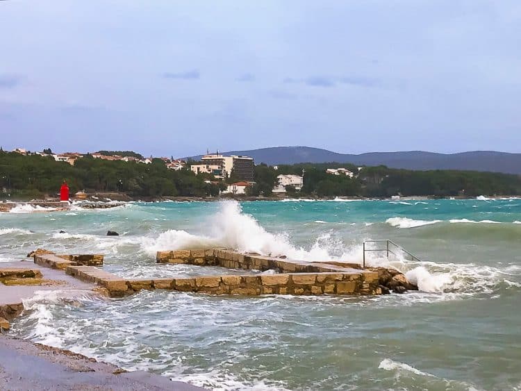 Sturm auf Krk in Kroatien