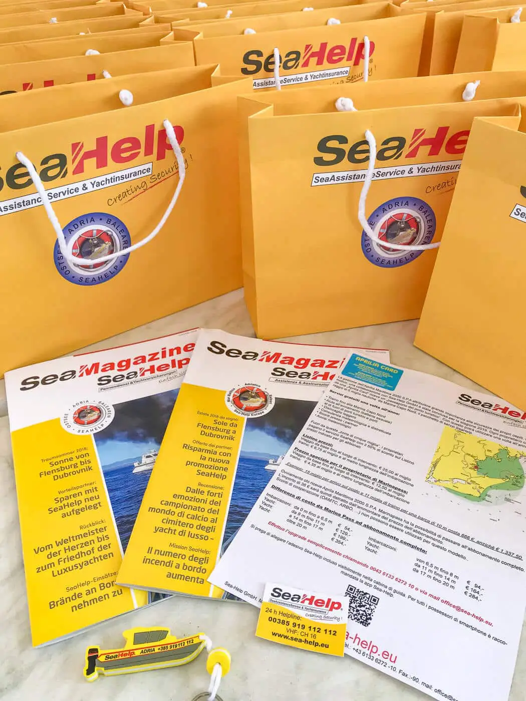 SeaHelp marina pass for all permanent residents of Marina Capo Nord