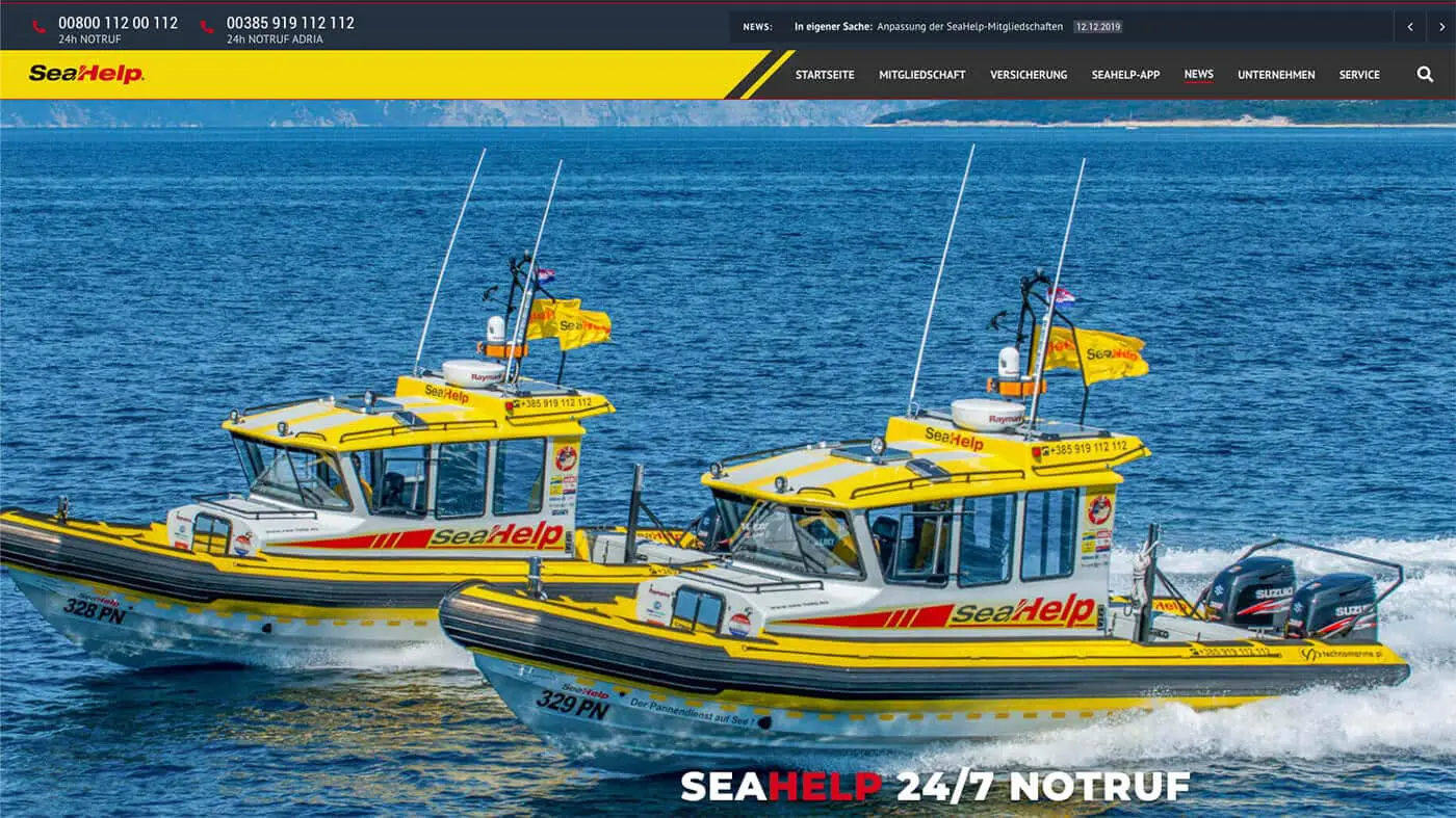 SeaHelp - new Internet presence