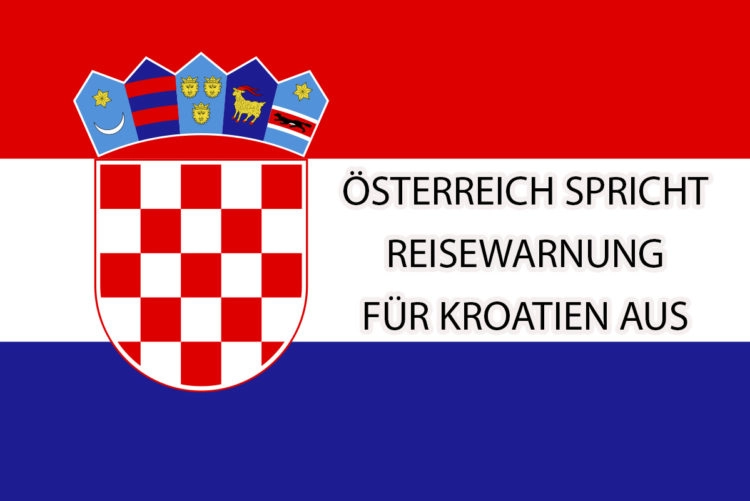 Travel warning for Croatia from Austria