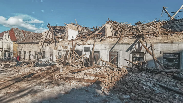 Erdbeben Kroatien in der Region Petrinja / Sisak: Unzählige Häuser zerstört