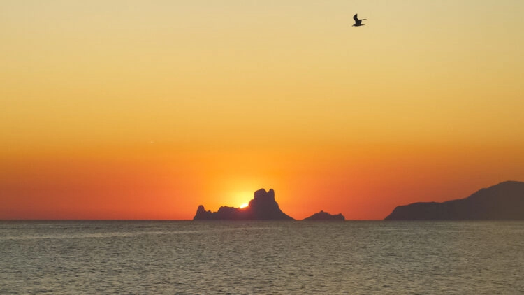 Ibiza - small, rich and beautiful: rocky island Es Vedra