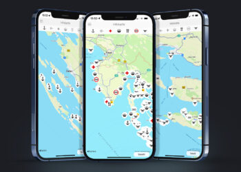 Interactive map for the Adriatic Sea: The SeaHelp emergency call app map