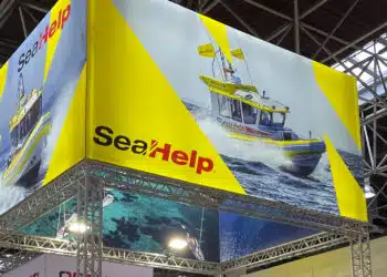 SeaHelp booth at the boot 2023 in Düsseldorf, Germany