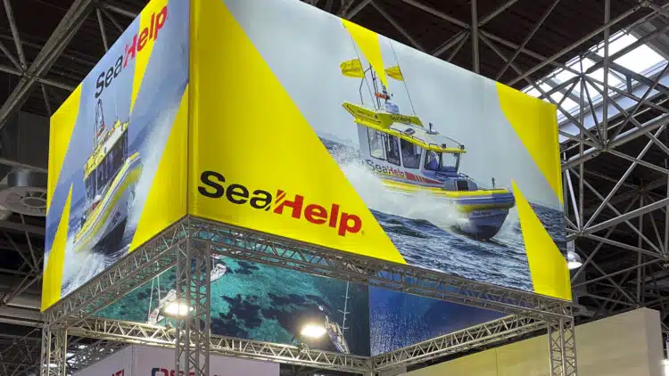 SeaHelp booth at the boot 2023 in Düsseldorf, Germany