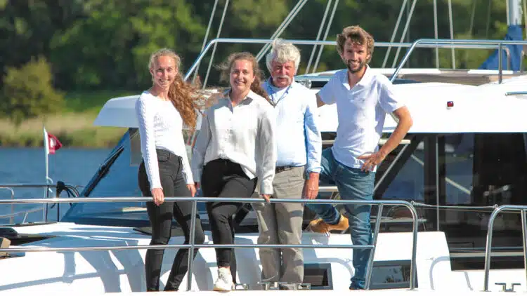 Josien, Sarah, Jurjen, Hylke Poorting von Natural Yachts