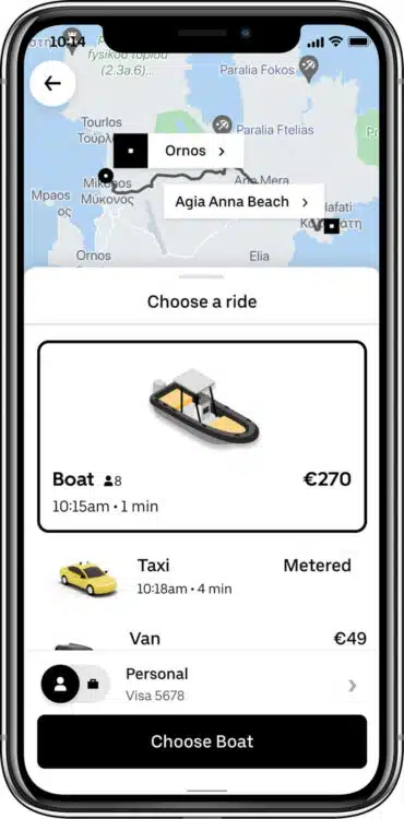 Uber Boat App