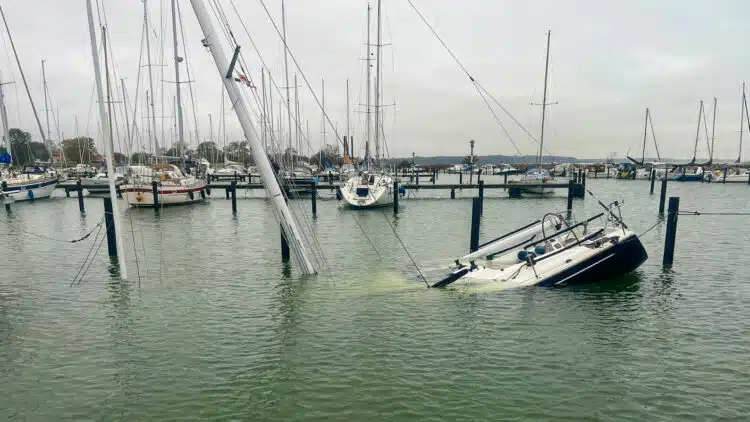 Baltic Sea storm surge 2023: Severe damage to boats and yachts