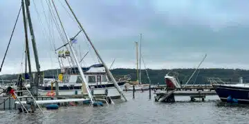 Baltic Sea storm surge 2023: Many sailing yachts sunk