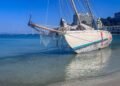 Bergung Segelyacht OWL am Strand von Palmanova / Mallorca