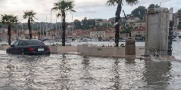 Meteotsunamis in der Adria: Auswirkungen Hafen von Mali Lošinj