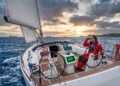 Autopilot on a yacht in Croatia