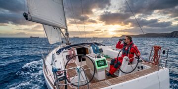 Autopilot auf Yacht in Kroatien