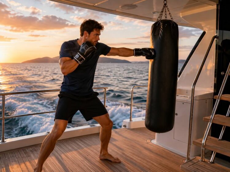 Fitness an Bord - Leichtes Boxtraining auf dem Achterdeck