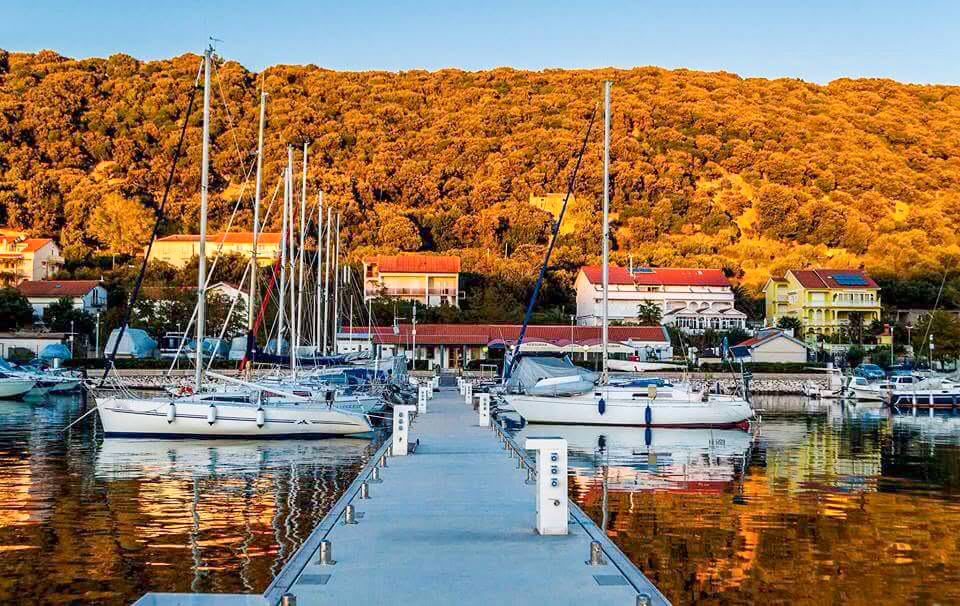 Restaurant Vojko in the ACI Marina Supetarska Draga on the island of Rab in Croatia