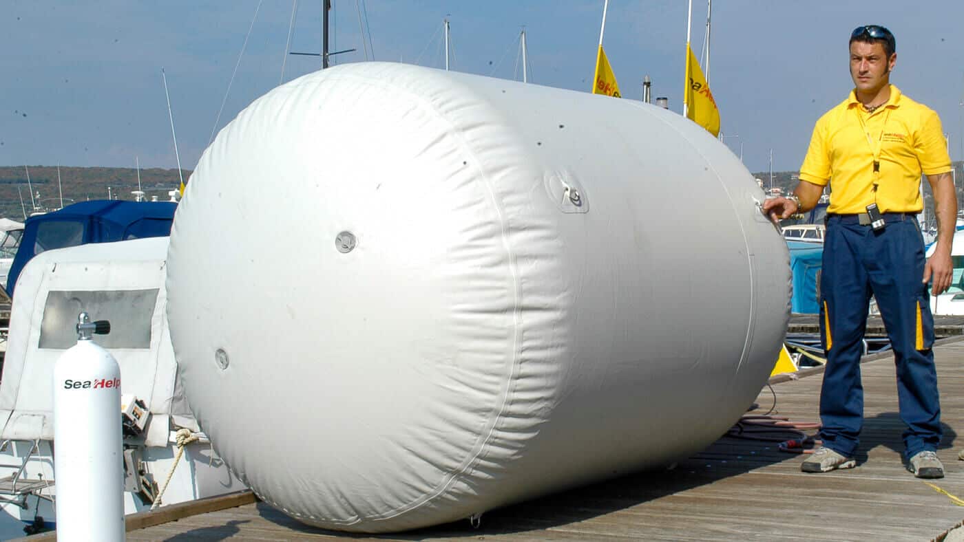 SeaHelp interventna plovila - Dodatna oprema - Oprema za nasukanja - baloni
